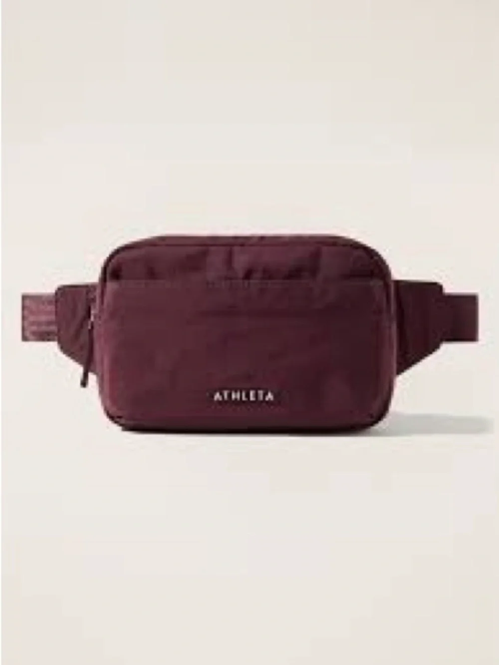 Athleta All About Large Crossbody Belt Bag Plum Purple Nylon Travel Festival